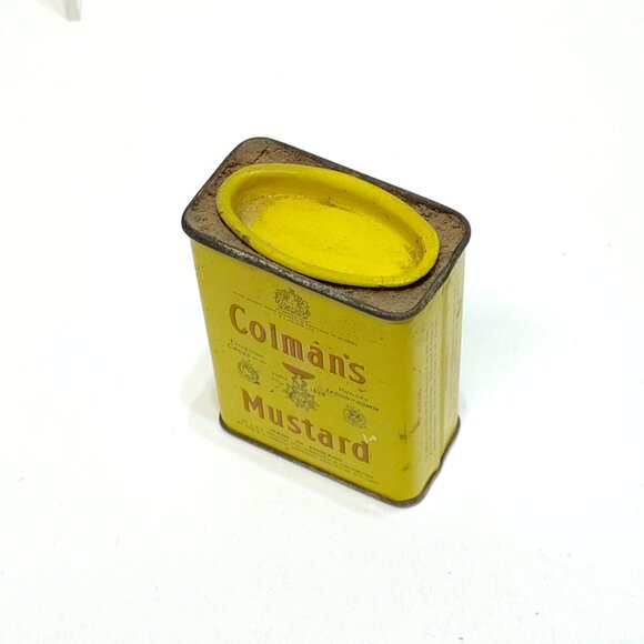 Colman's Bull's Head Mustard Spice Tin 2 Oz Collectible Décor Tin England VTG - Picture 6 of 6
